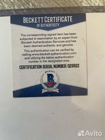 Автограф John Travolta COA