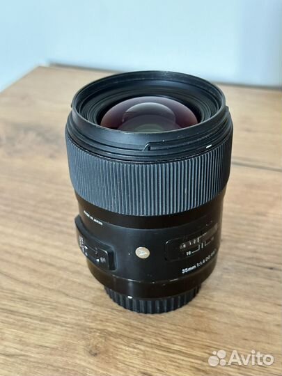 Объектив sigma 35 mm 1 4 canon