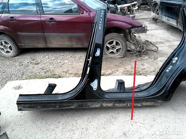 Порог со стойкой левый Mercedes Benz X164 Gl-Class
