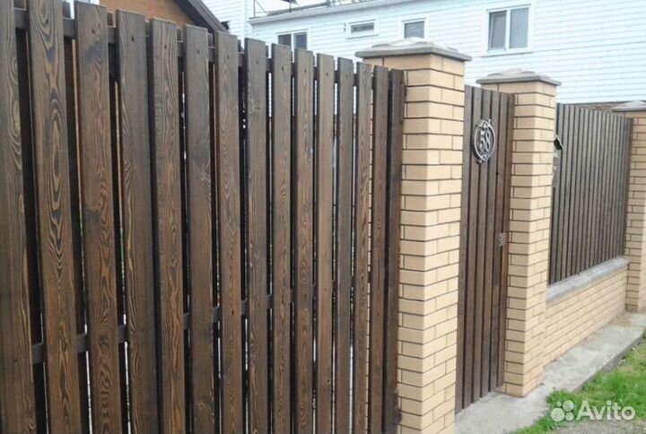 Забор металлический быстро работа по договору