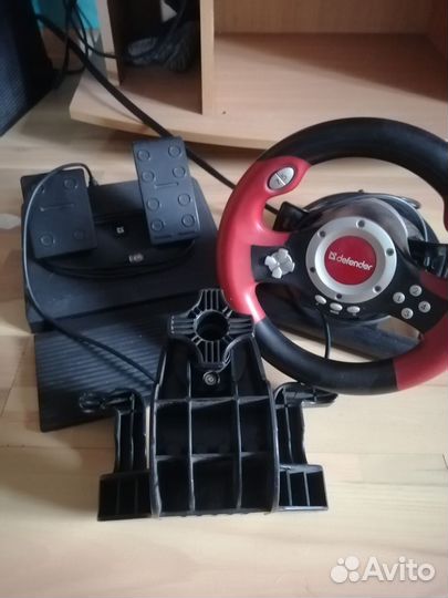 Игровой руль с педалями для пк