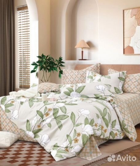 Ткань хлопок сатин 235см на постель простынь