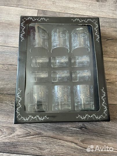 Набор 6 стаканов и 6 рюмок