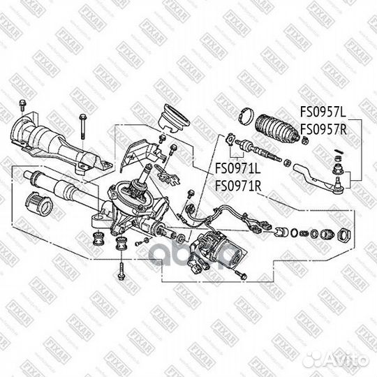 Наконечник рулевой тяги правый honda Civic 06