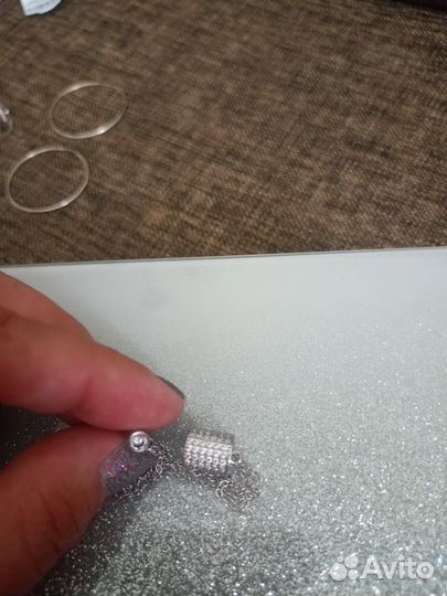 Серьги каффа серебро