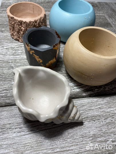 Кашпо из гипса