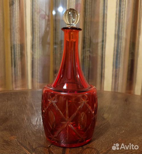 Винный набор цветной хрусталь