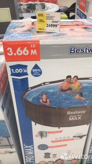 Каркасный бассейн новый