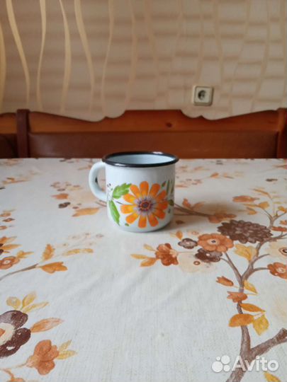 Кружка эмалированная новая