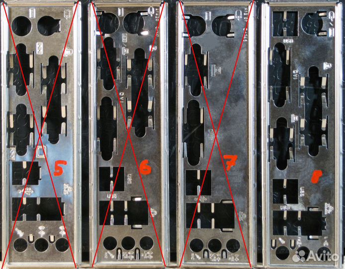 Заглушка материнской платы, планка