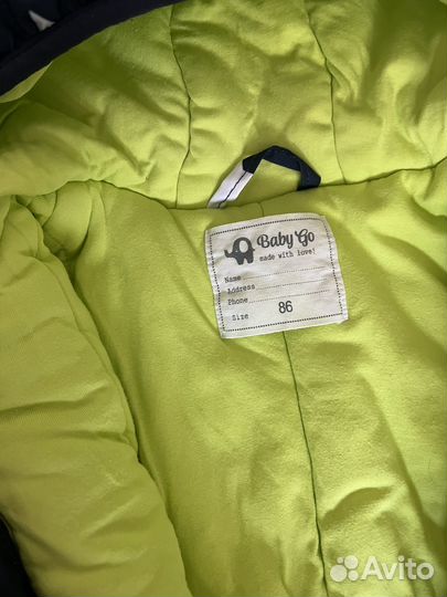 Комбинезон демисезонный 86