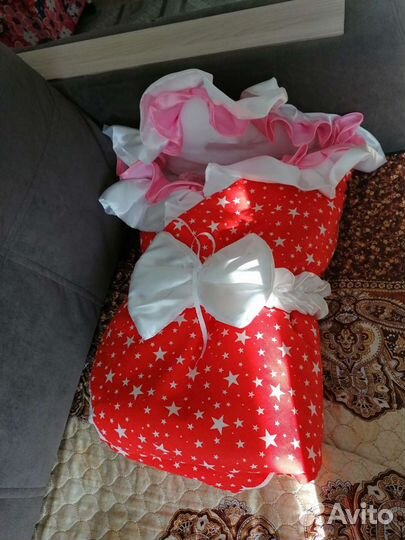 Конверт на выписку для девочки весна осень