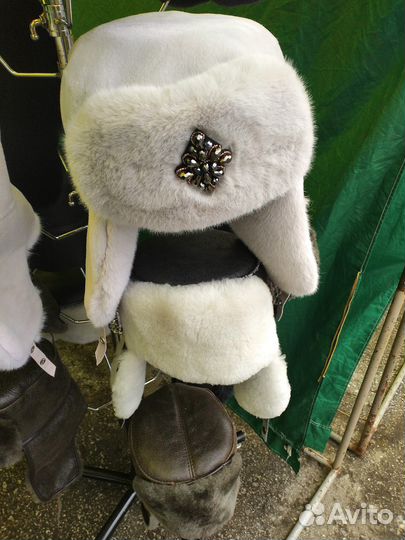 Шапка ушанка женская