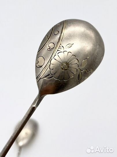 Набор 2 чайные ложки 9 Артель серебро 84 проба