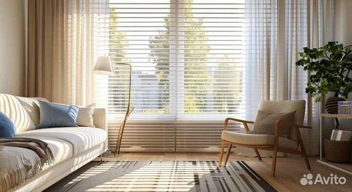 Горизонтальные жалюзи на кухню