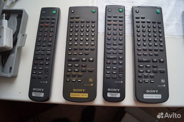 Пульты для минидисковых дек Sony