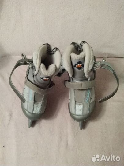 Коньки детские раздвижные 32 - 35