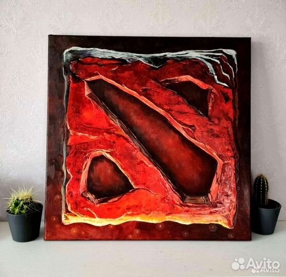 Картина маслом Дота 2