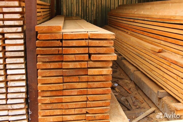 Строганная доска, сосна 35х90х6000мм