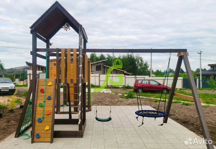 Детская площадка Панда Фани Gride с WorkOut