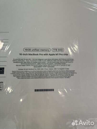 Macbook Pro 16 M1 16 1Tb Gray