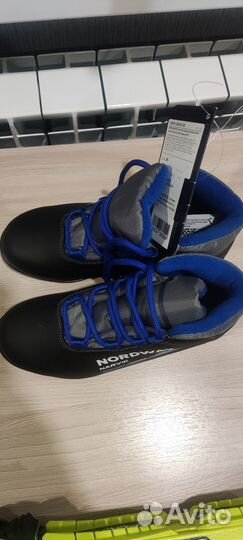 Лыжи fisher, палки, ботинки