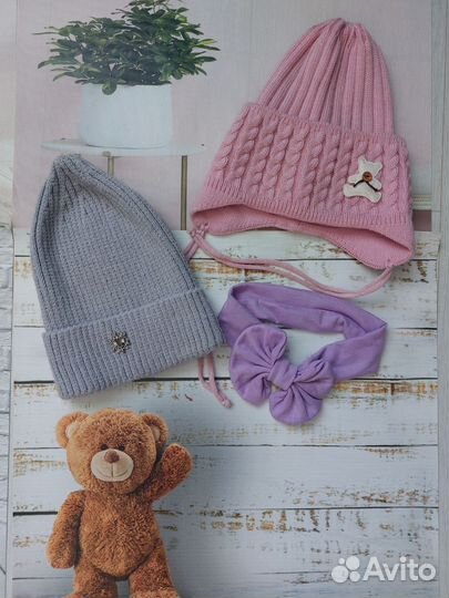 Детские шапки для девочки демисезон купить