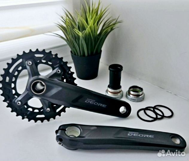 Шатуны Shimano Deore M4100 двойник