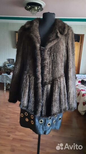 Пиджак-шубка Норка Цвет Соболь 1 экземпляр р48-52