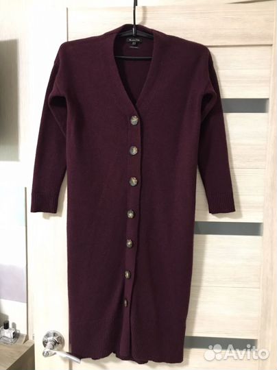 Платье бордовое Massimo Dutti XS