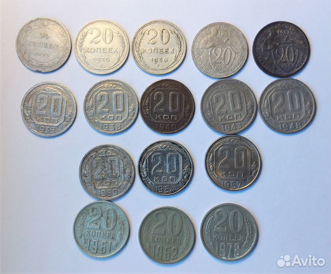 Погодовка монеты СССР