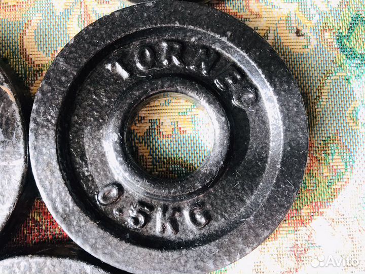 Диски (блины) 0,5 кг, гриф гантельный