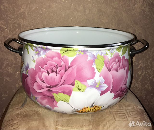 Кастрюля Interos пион 5,7 л