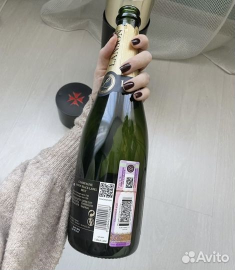 Бутылка из под шампанского Lanson black label brut