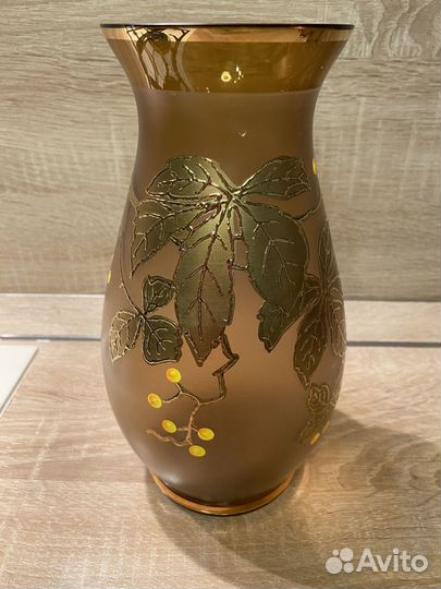 Ваза для цветов. Богемское стекло. Чехия