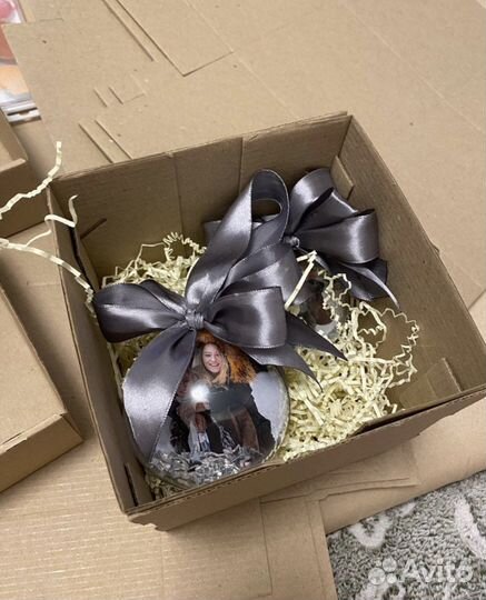 Елочная игрушка (шар) с фото