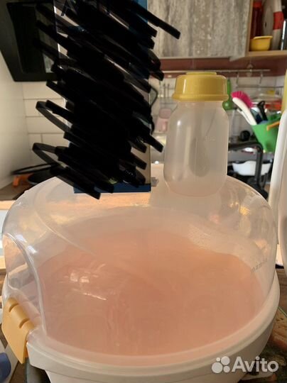 Стерилизатор для бутылок и ложка-бутылка в подарок