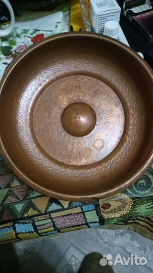 Медная тарелка