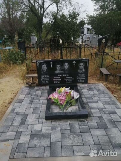 Изготовление и установка памятника (гранит/мрамор)