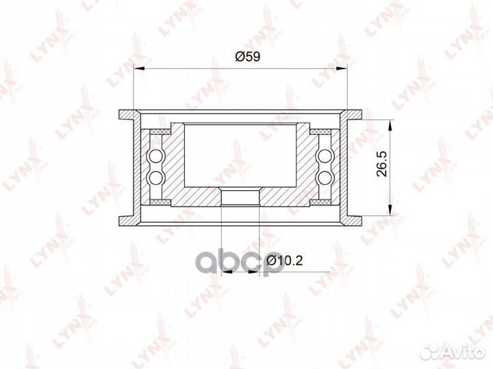 Ролик обводной ремня грм audi 80 2.6-2.8 91-94