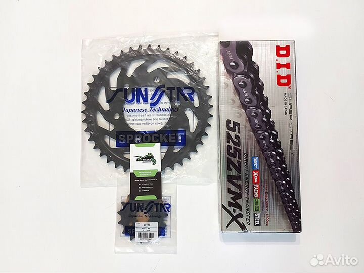 Цепь и звезды на Yamaha YZF-R6 2006-2021