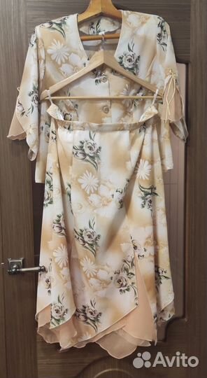 Летний женский костюм 58 размера