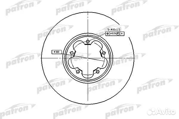 Диск тормозной передн ford: transit c бортовой
