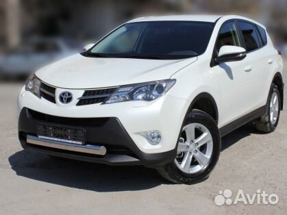 Защита переднего бампера Тойота Рав-4,2013-2015г.в