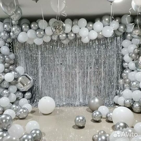 Дождик занавес для фотозоны, мишура