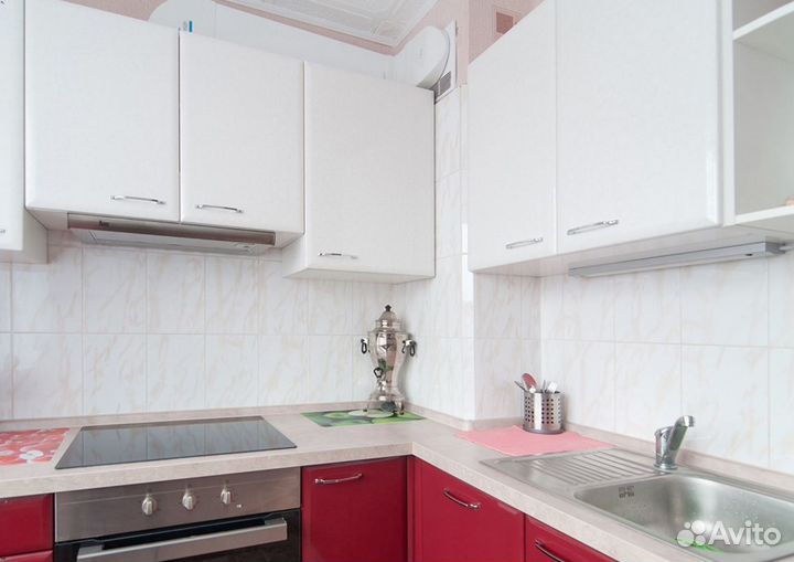 Кухня Красно-Белая на заказ с гарантией