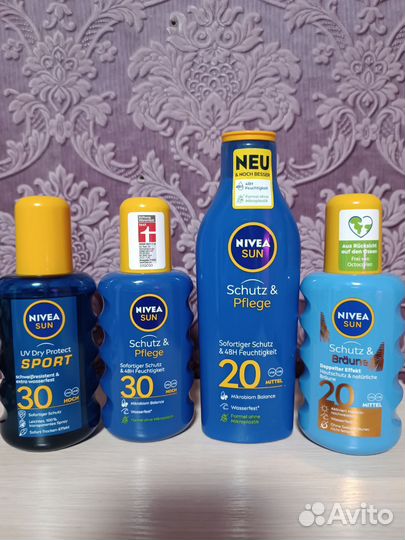 Nivea sun лосьон спрей молочко для загара