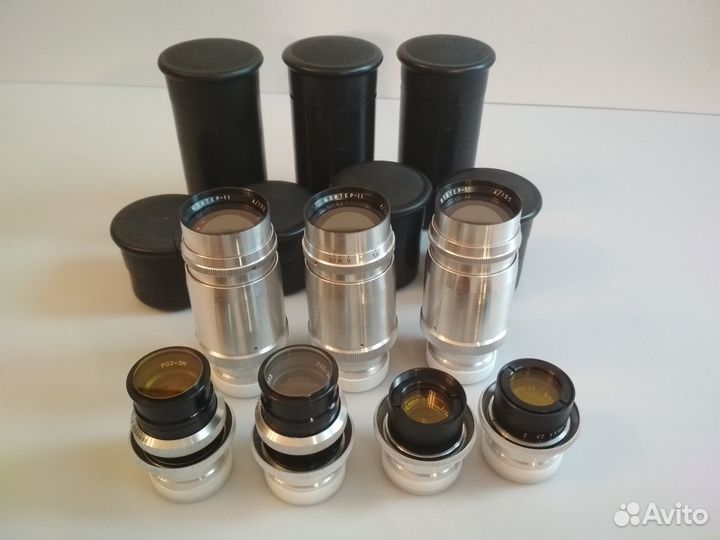 Кинообъективы Ро3 - М3, Гелиос - 33, Юпитер - 11