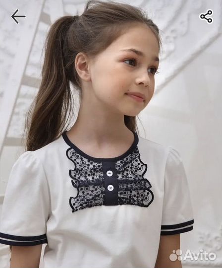 Школьные блузки для девочки 134