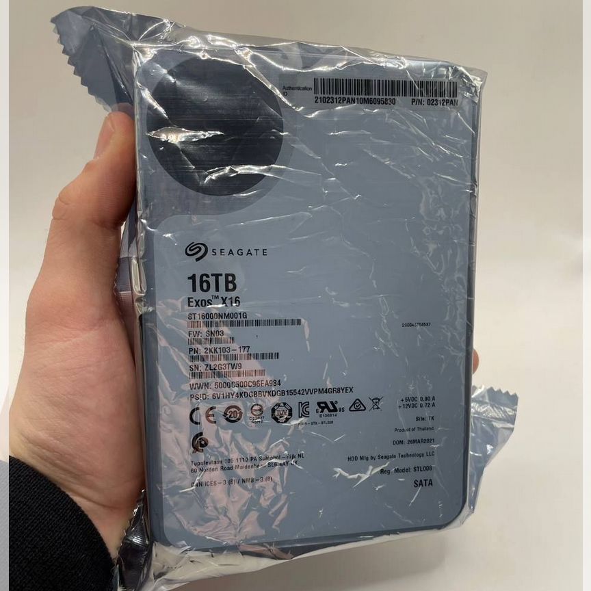 [ST16000NM001G] 16тб Seagate Exos St16000nm001g